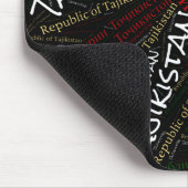 Tadschikistan Flag Farben Patriotisch Mousepad (Ecke)