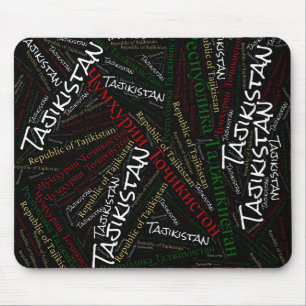 Tadschikistan Flag Farben Patriotisch Mousepad
