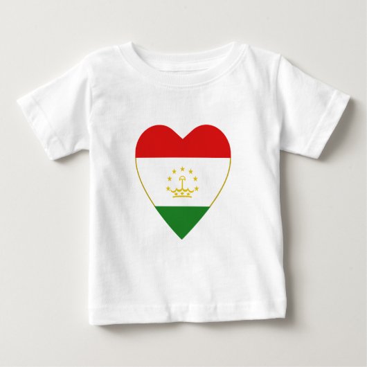 Tadschikistan Flag Herzlicher T - Shirt (Vorderseite)