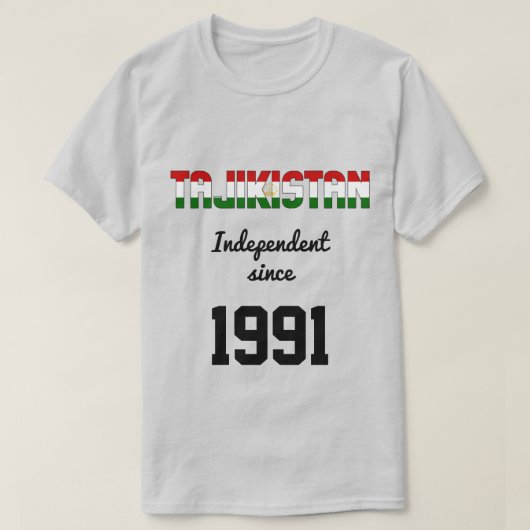 Tadschikistan Flag Independence Celebration T-Shirt (Design vorne)