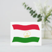 Tadschikistan Flag Postkarte (Stehend Vorderseite)