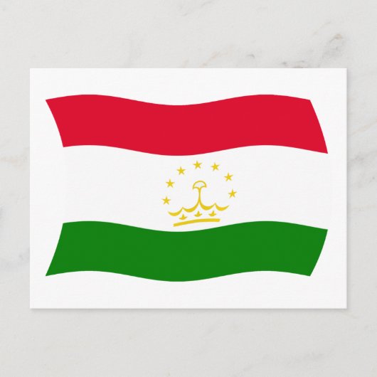Tadschikistan Flag Postkarte (Vorderseite)