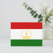 Tadschikistan Flag Postkarte (Stehend Vorderseite)