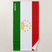 Tadschikistan Flag Splendid Patriotic Strandtuch (Vorderseite)