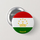 Tadschikistan Flagge Charming Patriotic Button (Vorne & Hinten)
