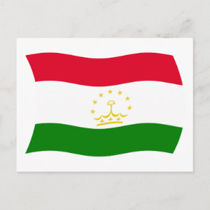 Tadschikistan Flagge Postkarte