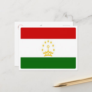 Tadschikistan - Flagge - Postkarte