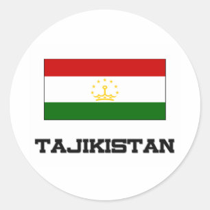 Tadschikistan-Flagge Runder Aufkleber