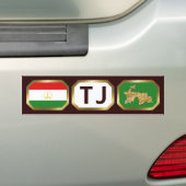 Tadschikistan Flaggenplan-Autoaufkleber Autoaufkleber (Auf Auto)
