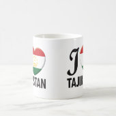 Tadschikistan-Liebe Kaffeetasse (Mittel)