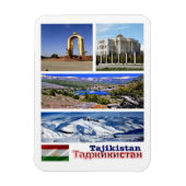 Tadschikistan - Mosaik - Magnet (Vertikal)