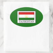 Tadschikistan Ovaler Aufkleber (Tasche)