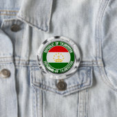 Tadschikistan Runde Emblem Button (Beispiel)