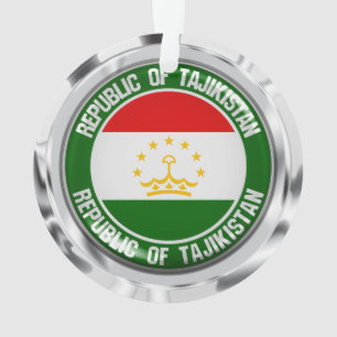 Tadschikistan Runde Emblem Ornament