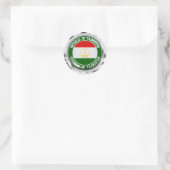 Tadschikistan Runde Emblem Runder Aufkleber (Tasche)
