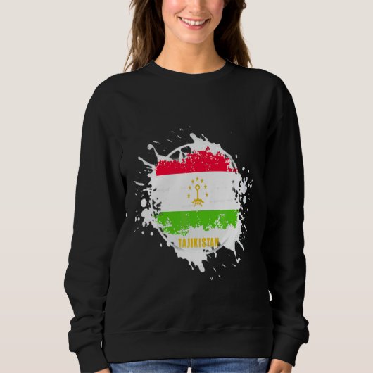 Tadschikistan Splash Sweatshirt (Vorderseite)