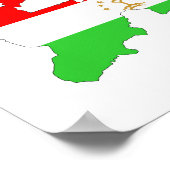 Tadschikistan - Symbol für die Karte Poster (Ecke)