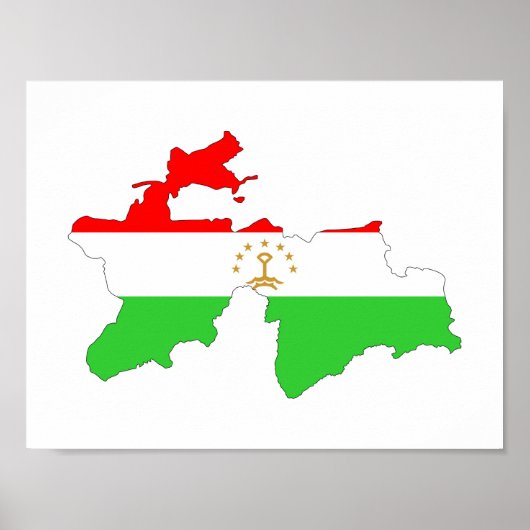Tadschikistan - Symbol für die Karte Poster (Vorne)