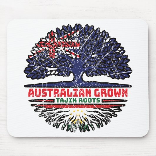 Tadschikistan Tadschik Australier Australien Baumw Mousepad (Vorne)