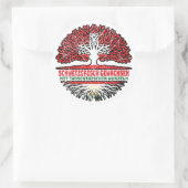 Tadschikistan Tadschikisch Schweizer Schweiz Baum Runder Aufkleber (Tasche)