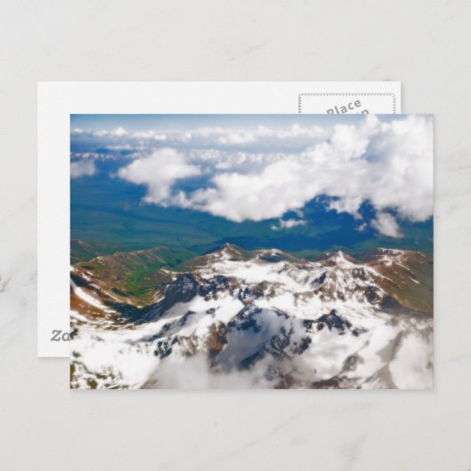 Tadschikistan - Über den Pamir-Bergen fliegen Postkarte (Vorne/Hinten)