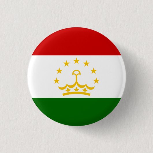 Tadschikistanische Flagge, Flagge Tadschikistans Button (Vorderseite)