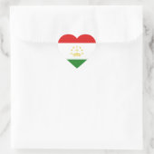 Tadschikistans Herzensticker Herz-Aufkleber (Tasche)