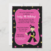 Tae Kwon Do Birthday Einladungen (Vorderseite)