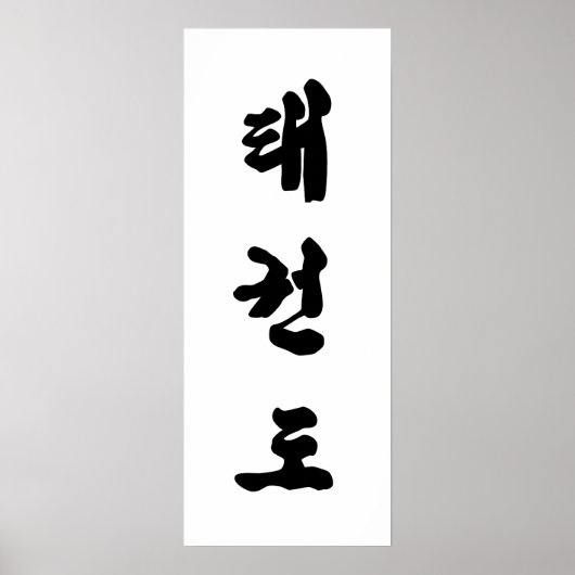 Tae Kwon Do Canvas print Poster (Vorne)