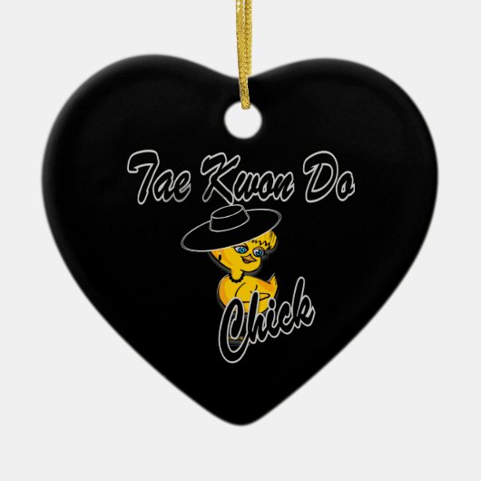 Tae Kwon Do Chick #4 Keramikornament (Vorne)