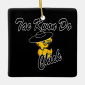 Tae Kwon Do Chick #4 Keramikornament (Vorderseite)