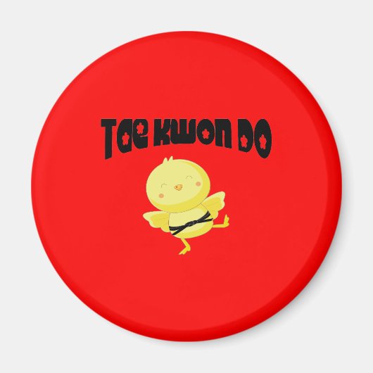 Tae Kwon Do chick Magnet (Vorne)