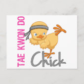 Tae Kwon Do Chick Postkarte (Vorderseite)