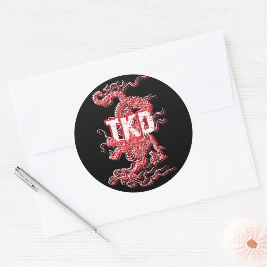 Tae Kwon Do Dragon Stickers (Umschlag)