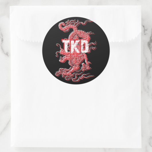 Tae Kwon Do Dragon Stickers (Tasche)