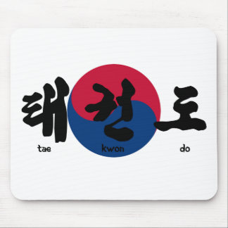 Tae Kwon Do-Flag zurück Mousepad