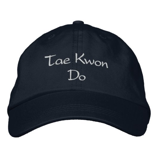 Tae Kwon Do Hat Bestickte Kappe (Vorderseite)