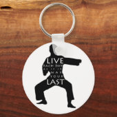 Tae Kwon Do / Karate Schlüsselanhänger - Live Jede (Vorderseite)