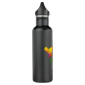 Tae Kwon Do Karate Silhouette für Mädchen Edelstahlflasche (Links)