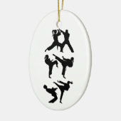 Tae Kwon-Do Keramik Ornament (Links)