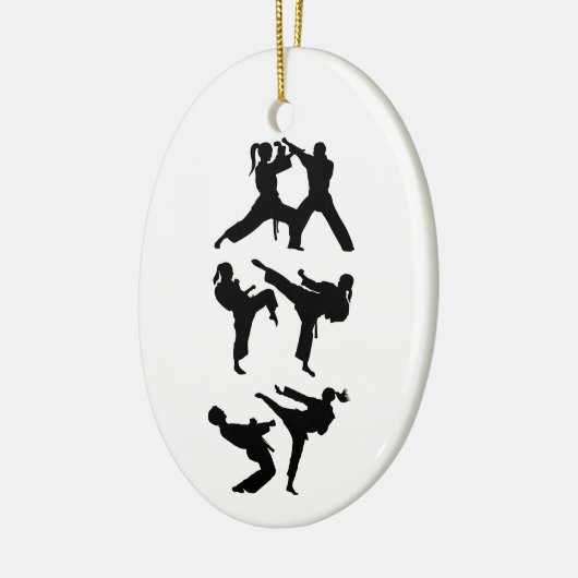 Tae Kwon-Do Keramik Ornament (Links)