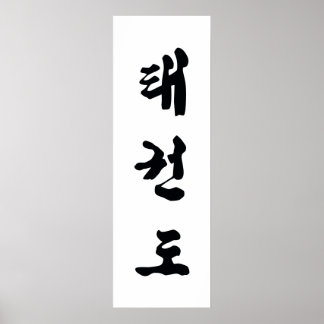 Tae Kwon Do Leinwand Poster