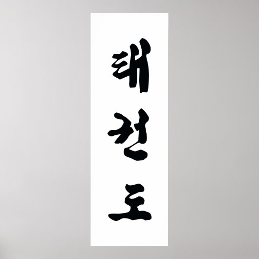 Tae Kwon Do Leinwand Poster (Vorne)