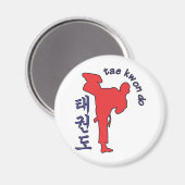 tae kwon do magnet (Vorderseite/Rückseite)