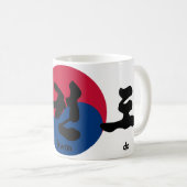 Tae Kwon Do mit Flag Kaffeetasse (VorderseiteRechts)
