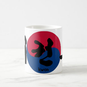 Tae Kwon Do mit Flag Kaffeetasse