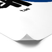 Tae Kwon Do mit Flag Poster (Ecke)