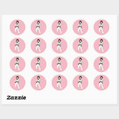 Tae Kwon Do Princess Stickers (Blatt)
