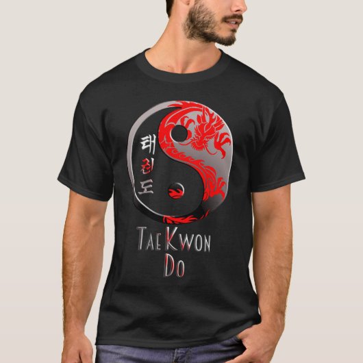 Tae Kwon Do Red Dragon - Krieger der Kampfkünste T-Shirt (Vorderseite)