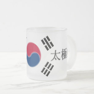 Taegeukgi 太 極 旗 mattglastasse